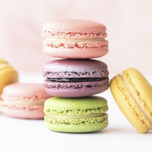 12 stk. macarons med forskellige smage